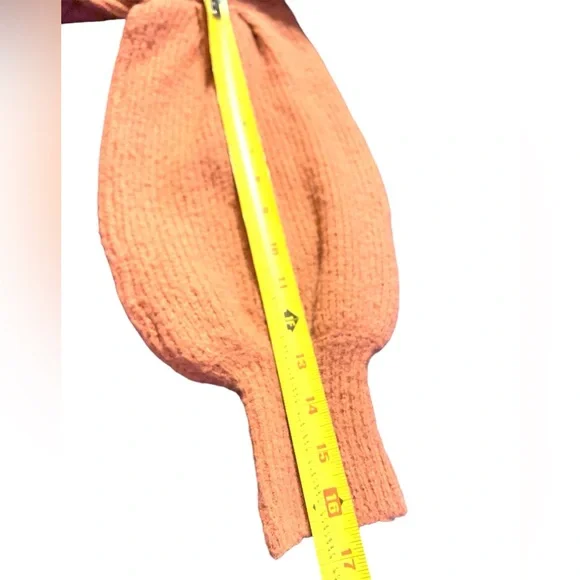 Love Tree small apricot sweater ballon sleeves hobo cozy oversized slouchy - Picture 10 of 10